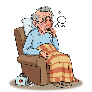 60대 유병자를 표현하는 이미지