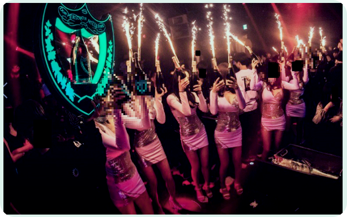 버닝썬 샴페인 파티 사진