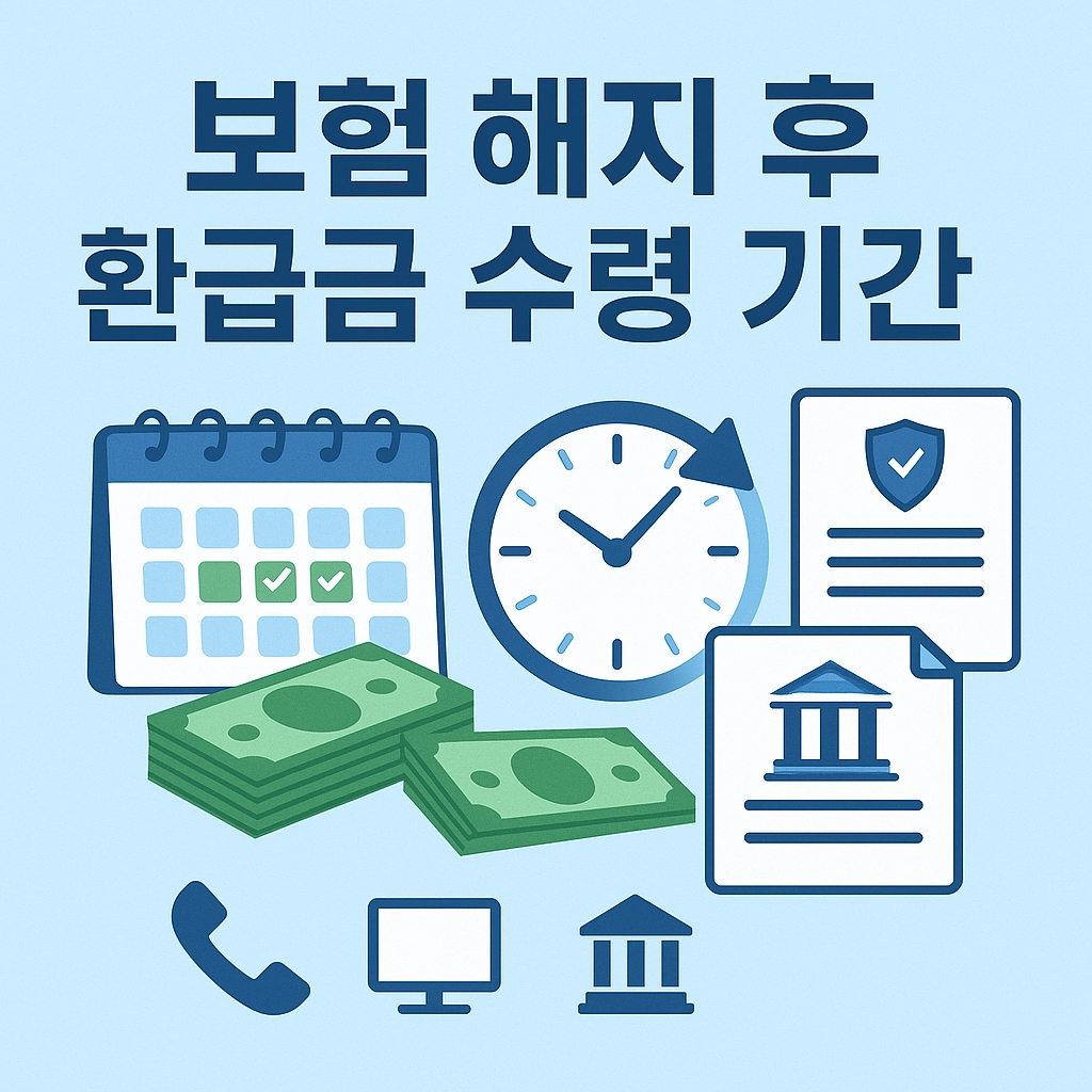 보험 해지 후 환급금 수령 기간 환급금을 가장 빠르게 받는 방법