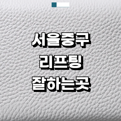 서울 중구 리프팅 병원