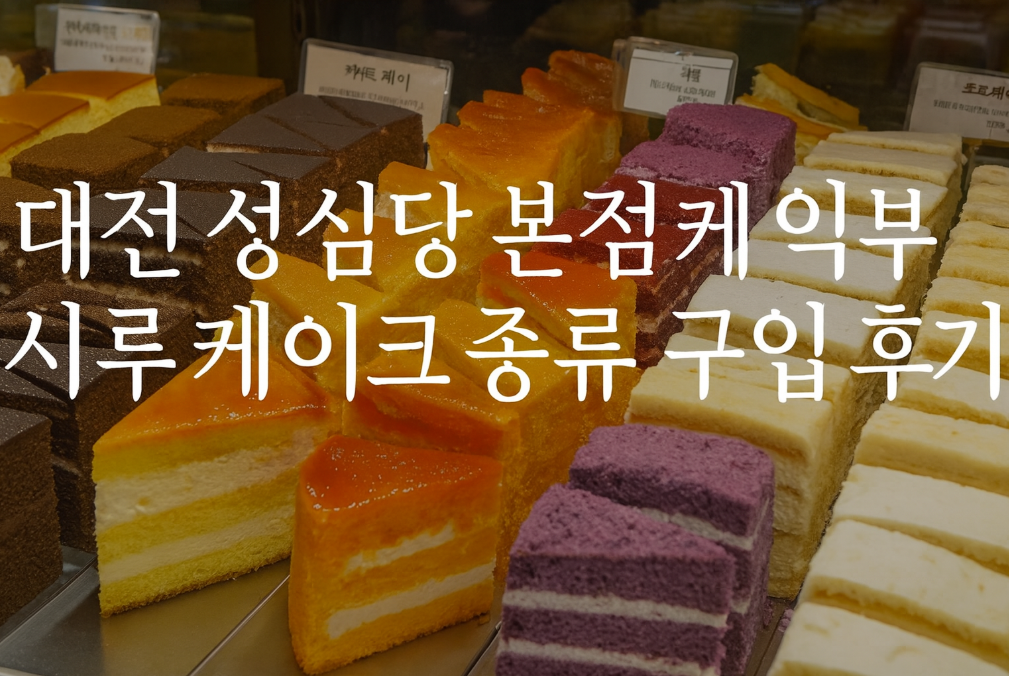 성심당 케익부띠크 시루케이크 완벽 후기, 이것만 보면 끝