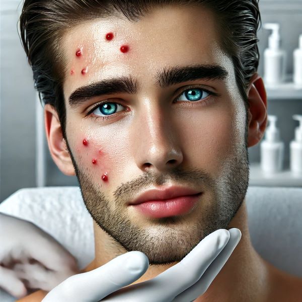 남성, 지성 피부, 여드름 관리, 모공 케어, 피부 트러블, 클레이 마스크, 스킨케어 클리닉