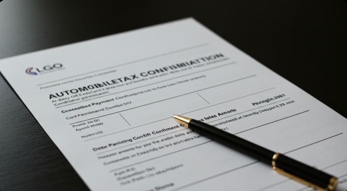 자동차세 납부확인서