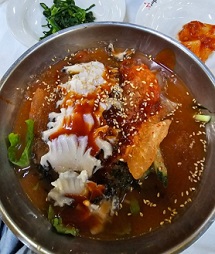 전복물회