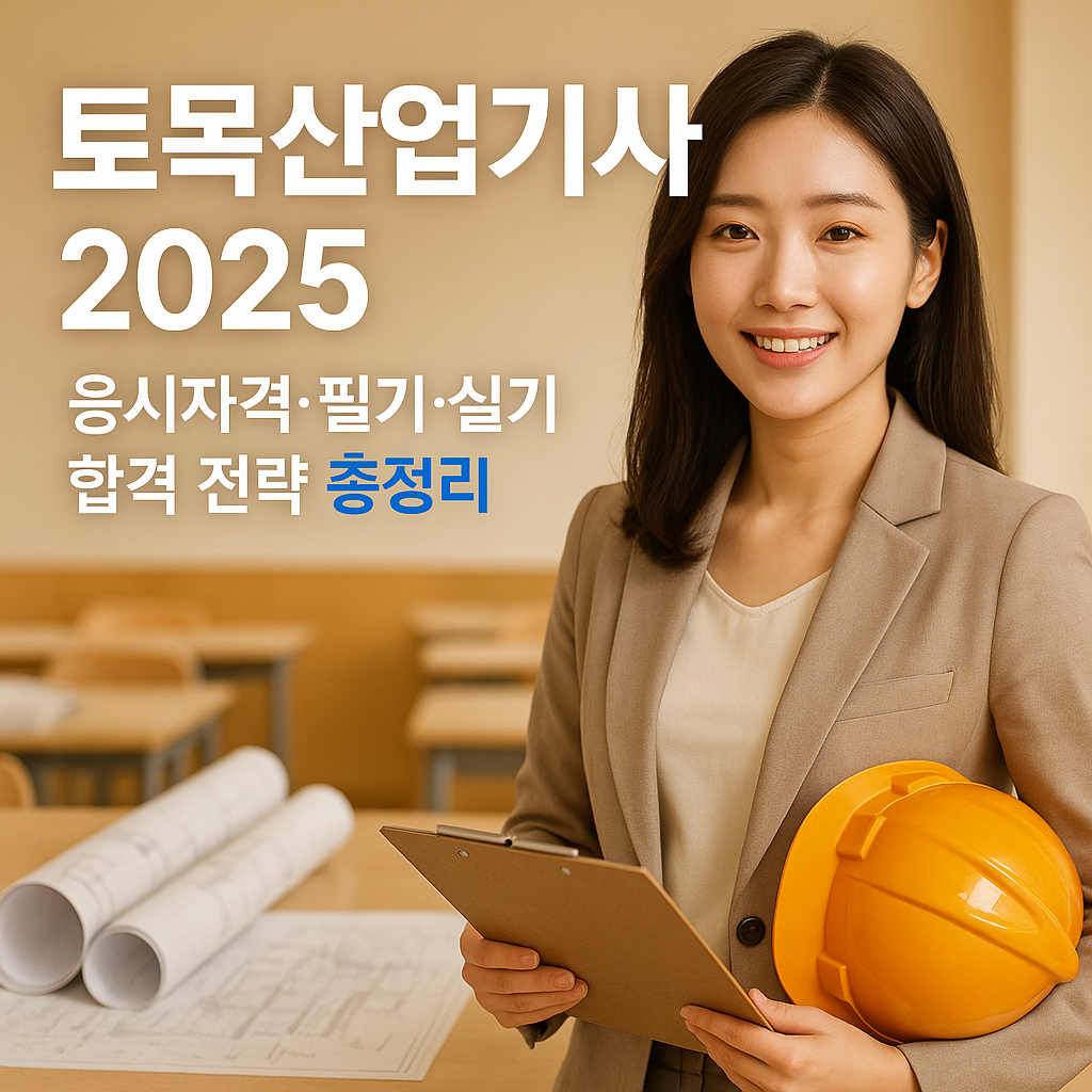 토목산업기사 2025 | 응시자격·필기·실기 합격 전략 총정리