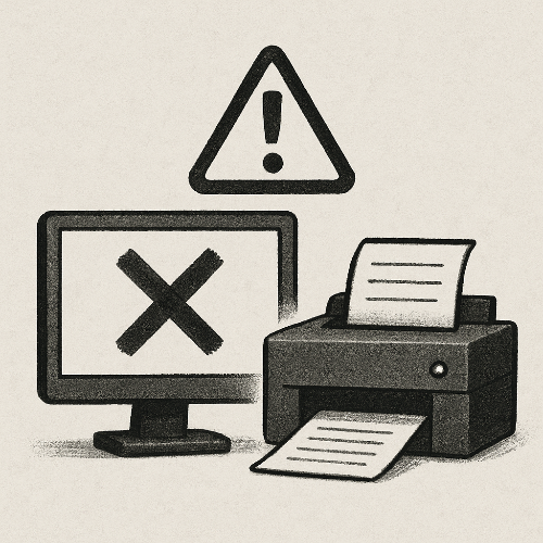 이미지 1. 프린터 연결 오류 썸네일