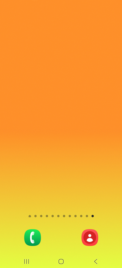 방법 1: 홈화면에서 빈 공간 길게 터치하기