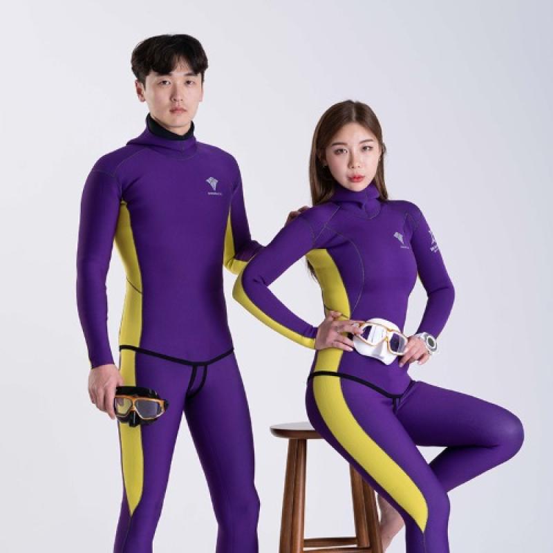 더블케이 프리다이빙 이지커스텀 세미맞춤 오픈셀 슈트 플라워라인