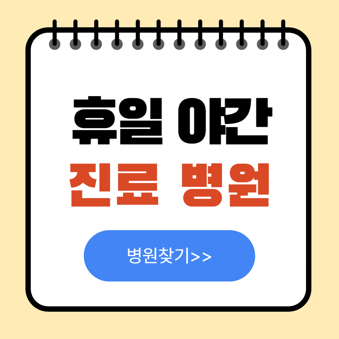 휴일 병원 찾기 공휴일 진료 병원 응급실 찾기