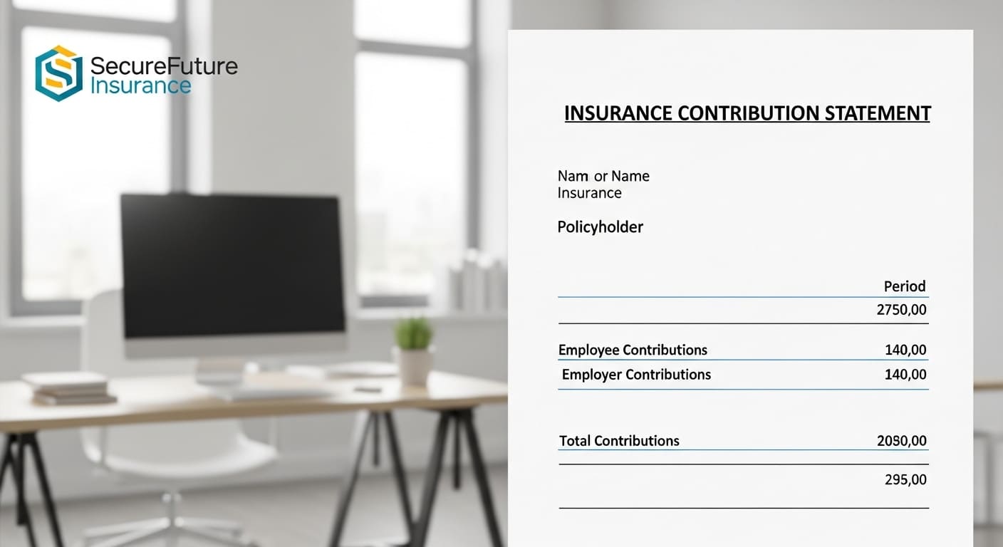 금융기관 제출용 가입증명서 이미지