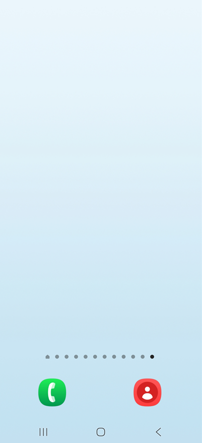 방법 1: 홈화면 빈 공간 길게 누르기