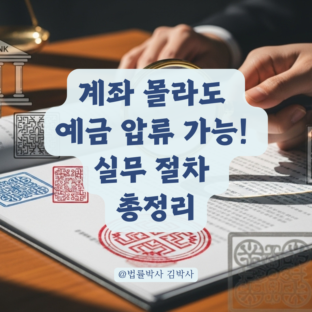 은행 계좌 모를 때도 채권압류 가능하다면? 확인부터 지급까지 한눈에 보기.