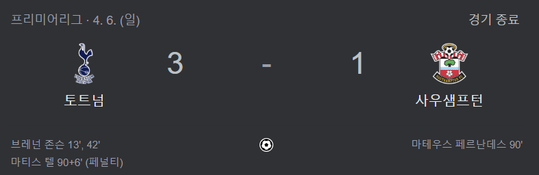 토트넘 3-1 사우스햄튼: 브레넌 존슨의 활약이 빛난 승리와 사우스햄튼의 역사적 강등