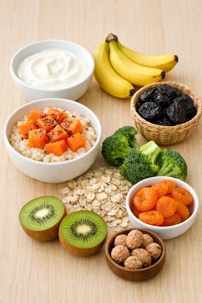 노인 장 기능을 돕는 건강 식사