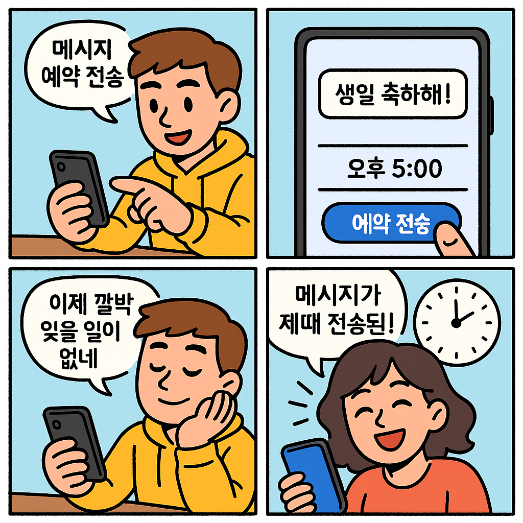 문자메시지 예약 전송하는 법과 활용 예시