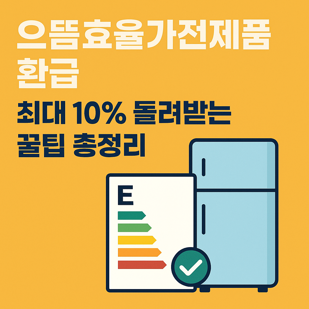 으뜸가전 환급 신청방법, 준비물, 단계별 절차, 유의사항, 활용 꿀팁 총정리
