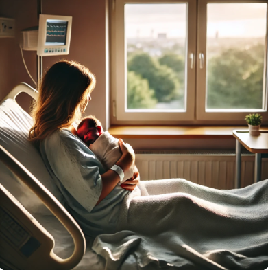 신생아 아이를 안고 있는 엄마 관련 사진