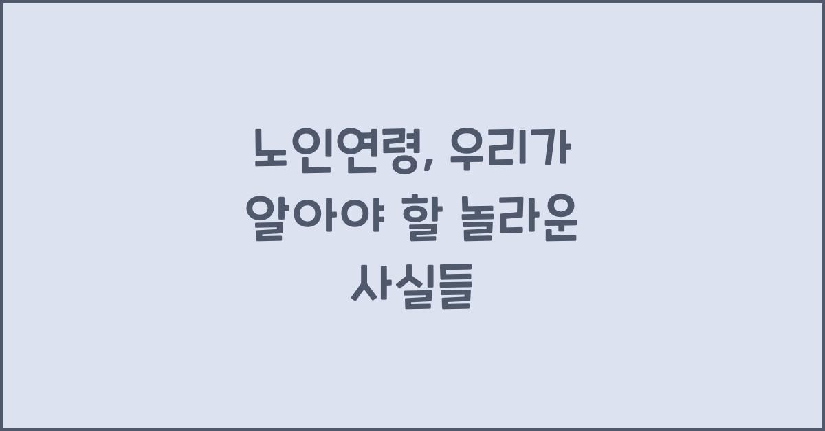 노인연령