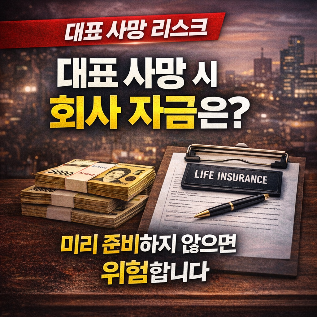 대표 사망 시 회사 자금은 어떻게 되나? 법인 종신보험 구조 정리