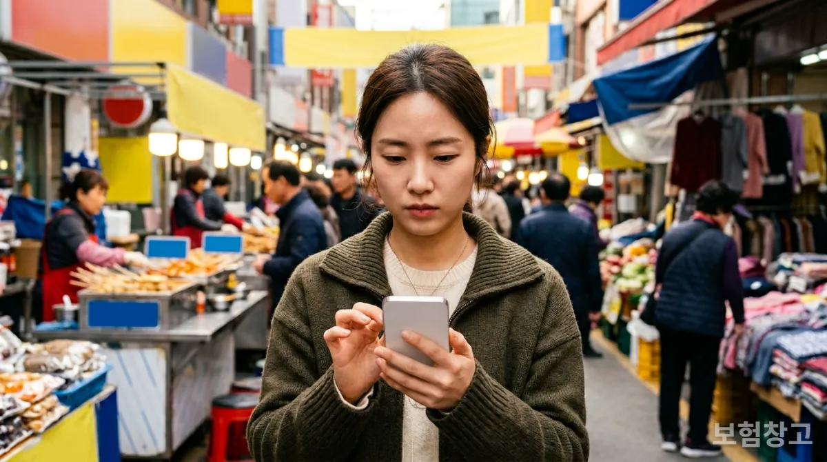 스마트폰 앱으로 비급여 진료비를 비교하는 모습