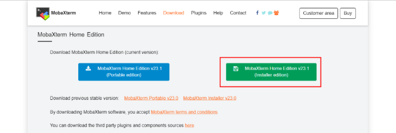 모바엑스텀 - Installer edition 클릭하기