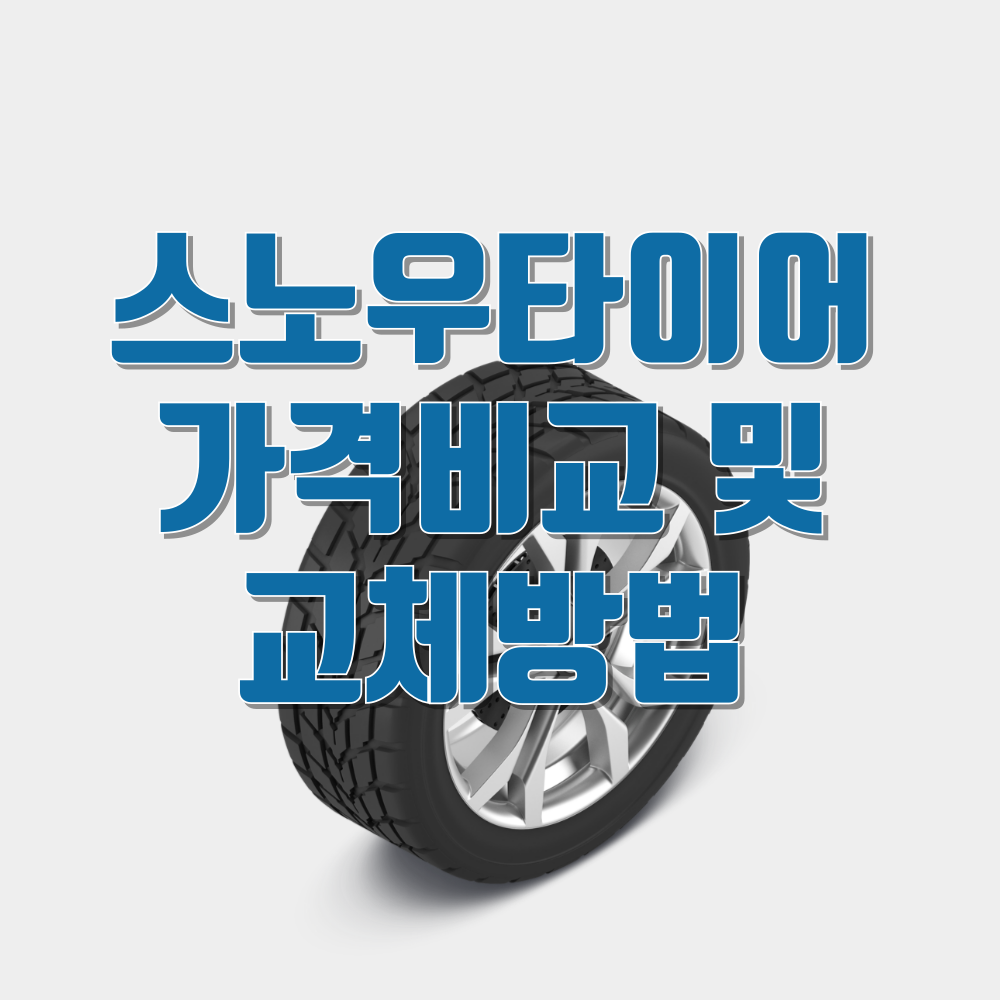 스노우타이어 가격비교 하기