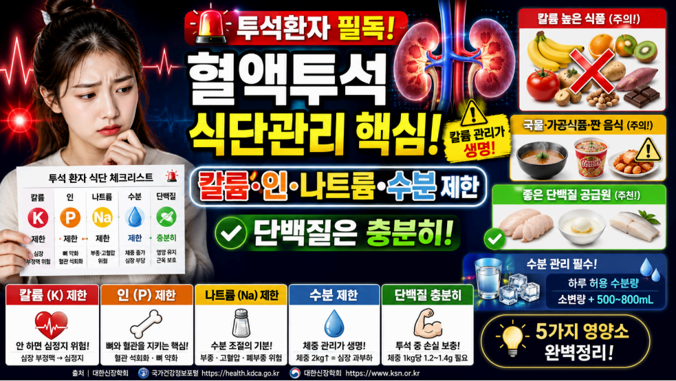 혈액투석 식단관리 핵심 이미지사진