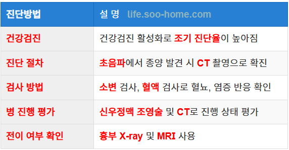 신장암 진단방법