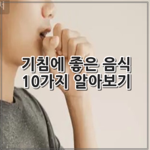 기침에 좋은 음식 10가지 알아보기