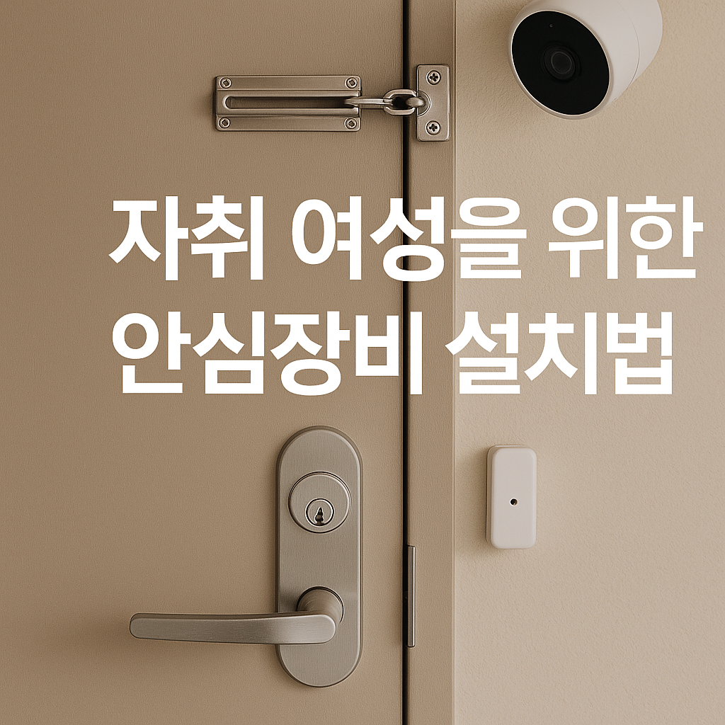 자취 여성, 안심장비 설치