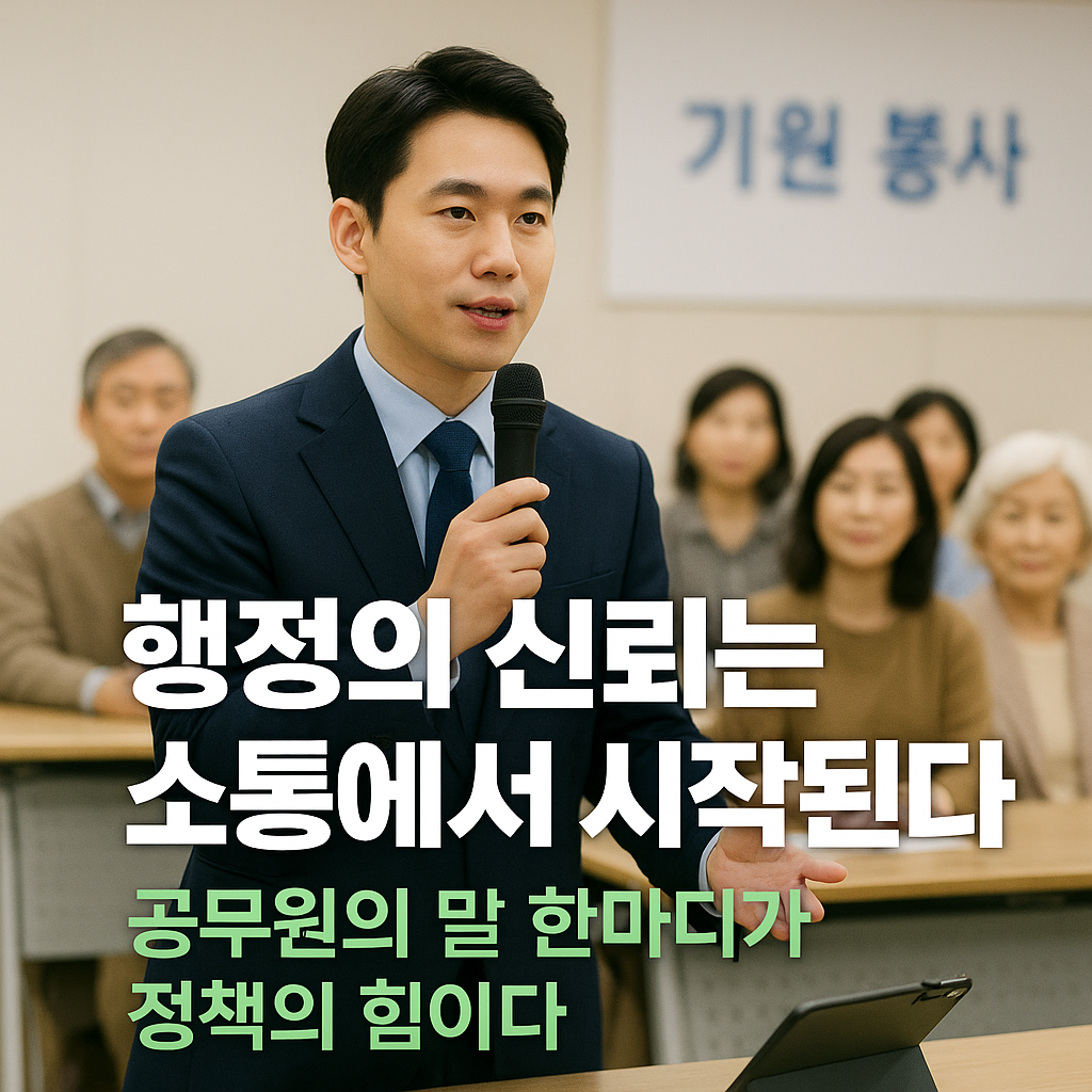 소통으로 시작되는 행정의 신뢰