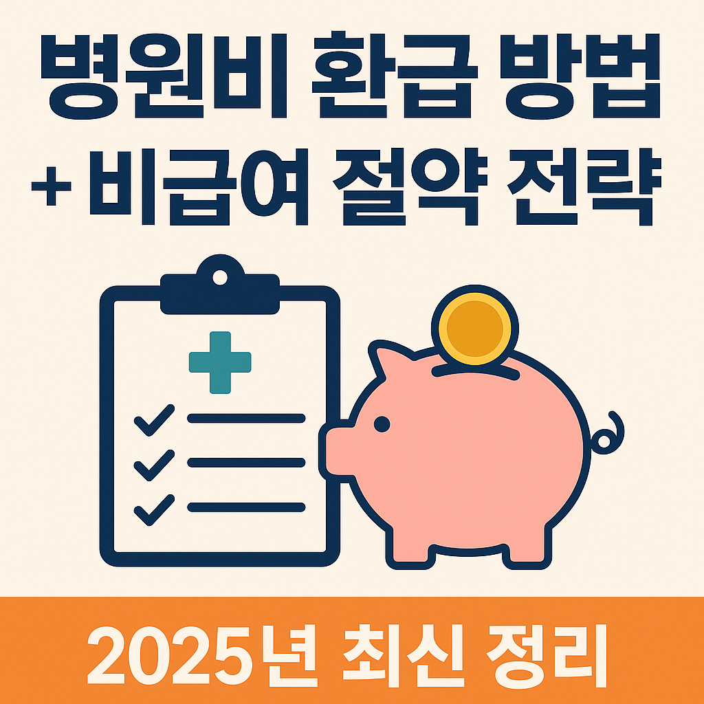 병원비 환급 방법 + 비급여 절약 전략｜2025년 최신 정리