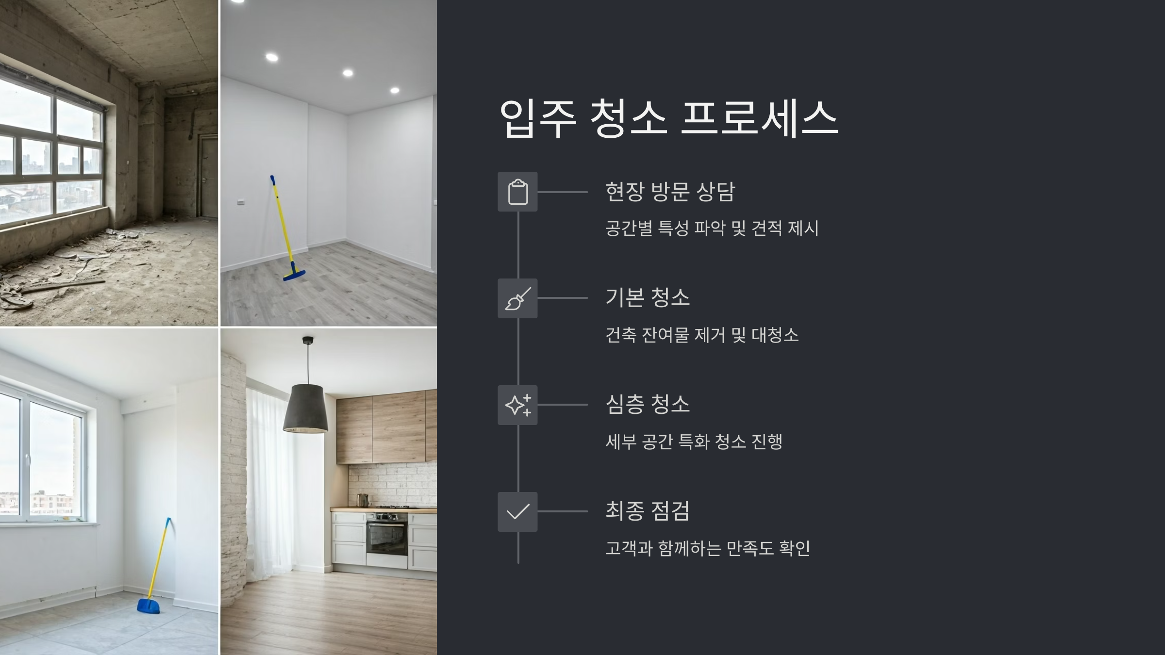 의왕 입주청소 프로세스