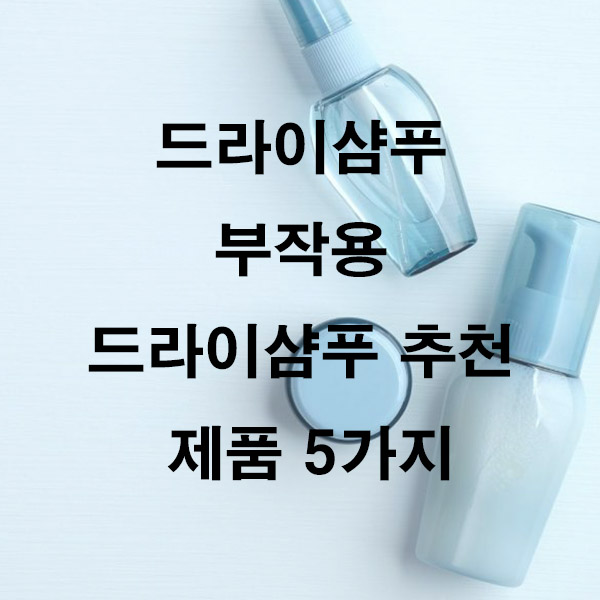 드라이샴푸 부작용 드라이샴푸 추천 제품 5가지