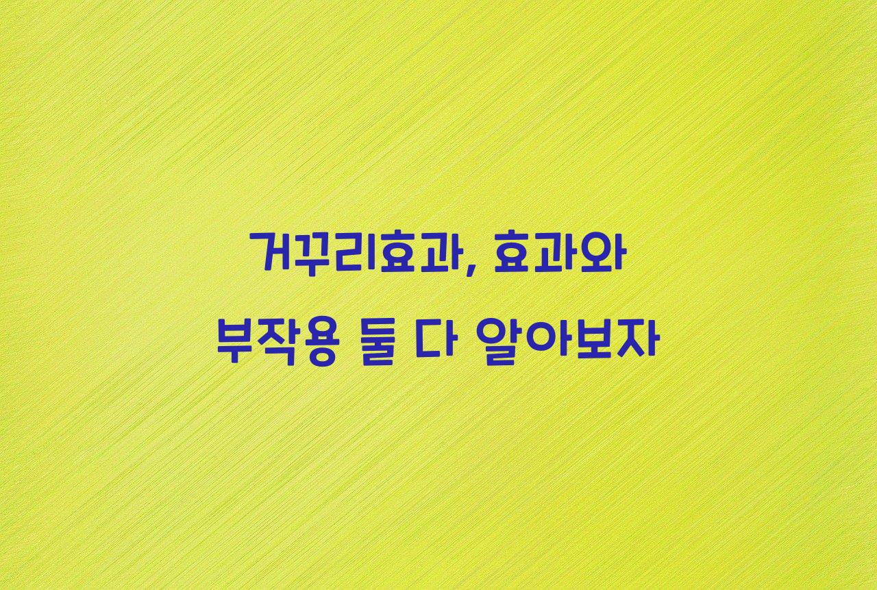 거꾸리효과