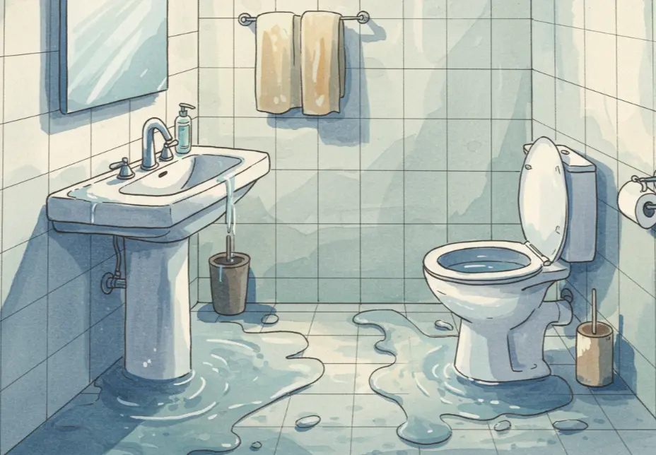 화장실 물 고이는 꿈 해몽