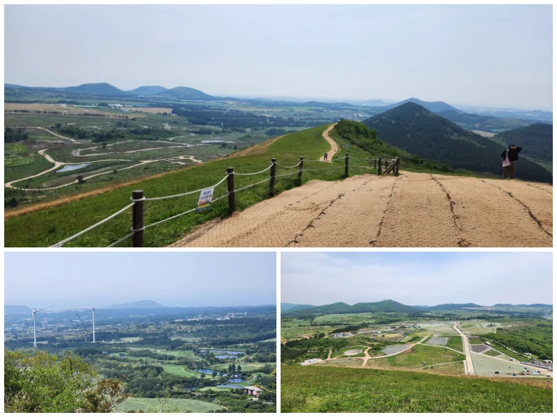 제주도-새별오름-정상-경치