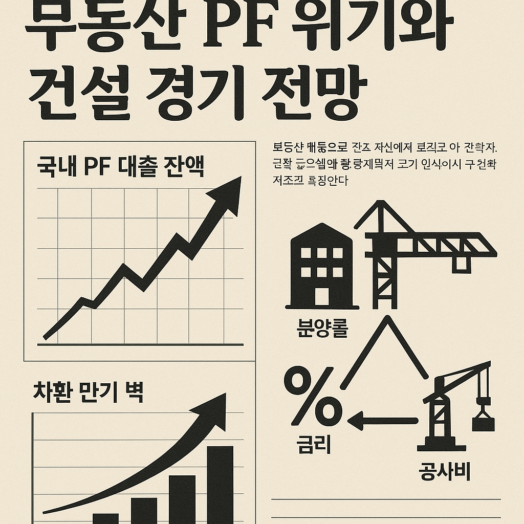 부동산 PF 위기와 건설 경기 전망 관련 사진