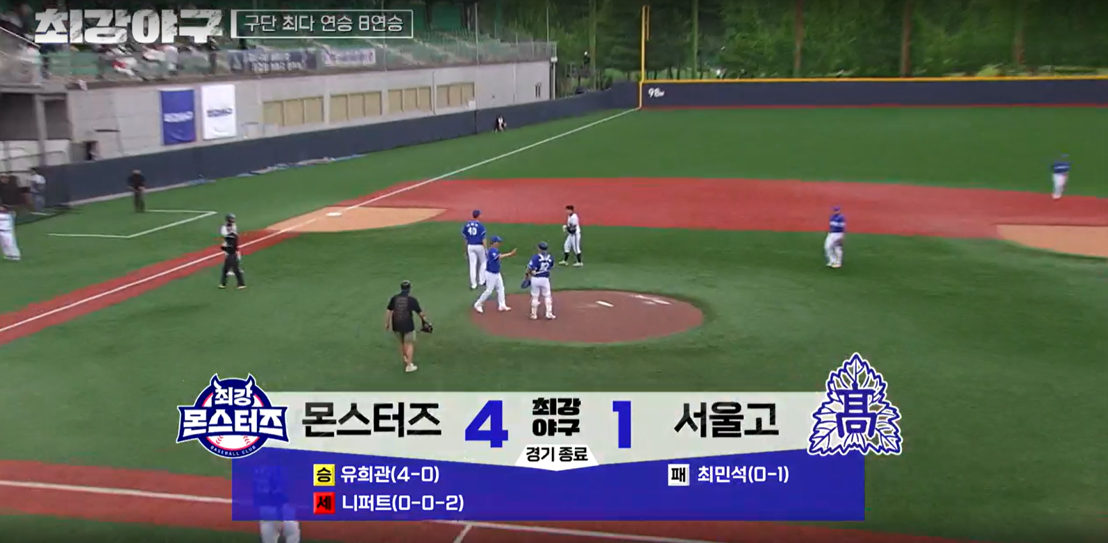최강야구 시즌3 서울고 2차전 - 8연승 몬스터즈