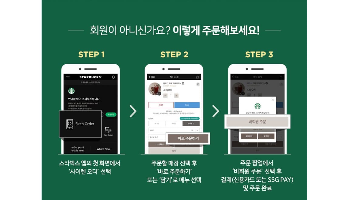 스타벅스 기프티콘 사용법