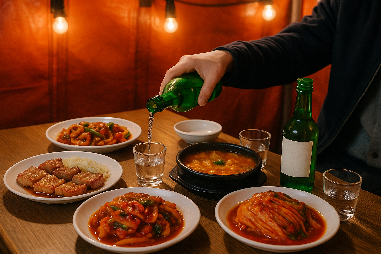 포장마차 소주 파티