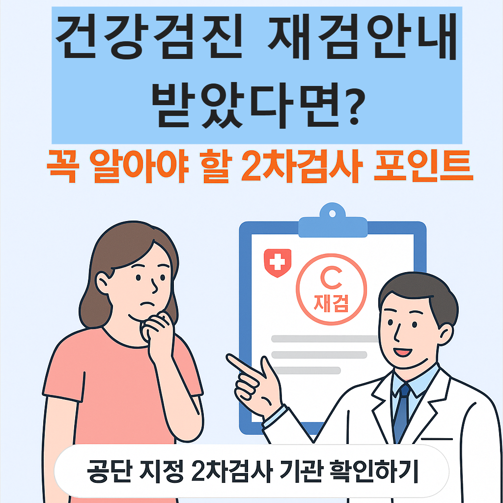 건강검진 재검 안내문 받았다면? 꼭 알아야 할 2차 검사 포인트