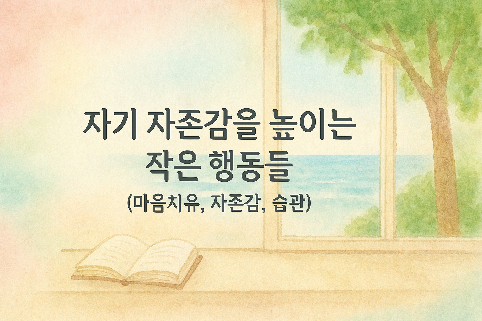 자기 자존감을 위한 치유 공간