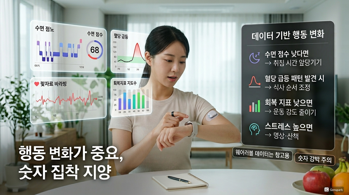 웨어러블 데이터, 기록보다 행동 변화가 중요하다