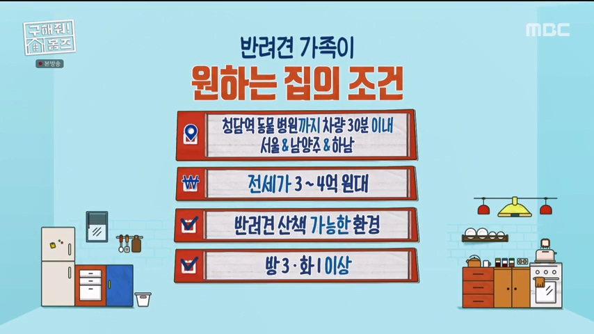 구해줘홈즈 하남 인프라 왕간다 동물병원 인접 하남시 망월동 전세 매매 매물 가격 및 구조 인테리어 리모델링 최종선택 강재준 양세찬 소개