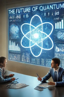 두사람이 회의를 하고 있다