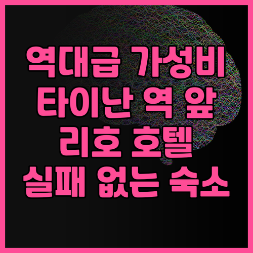 리호 호텔 타이난 후기 타이난 기차역..