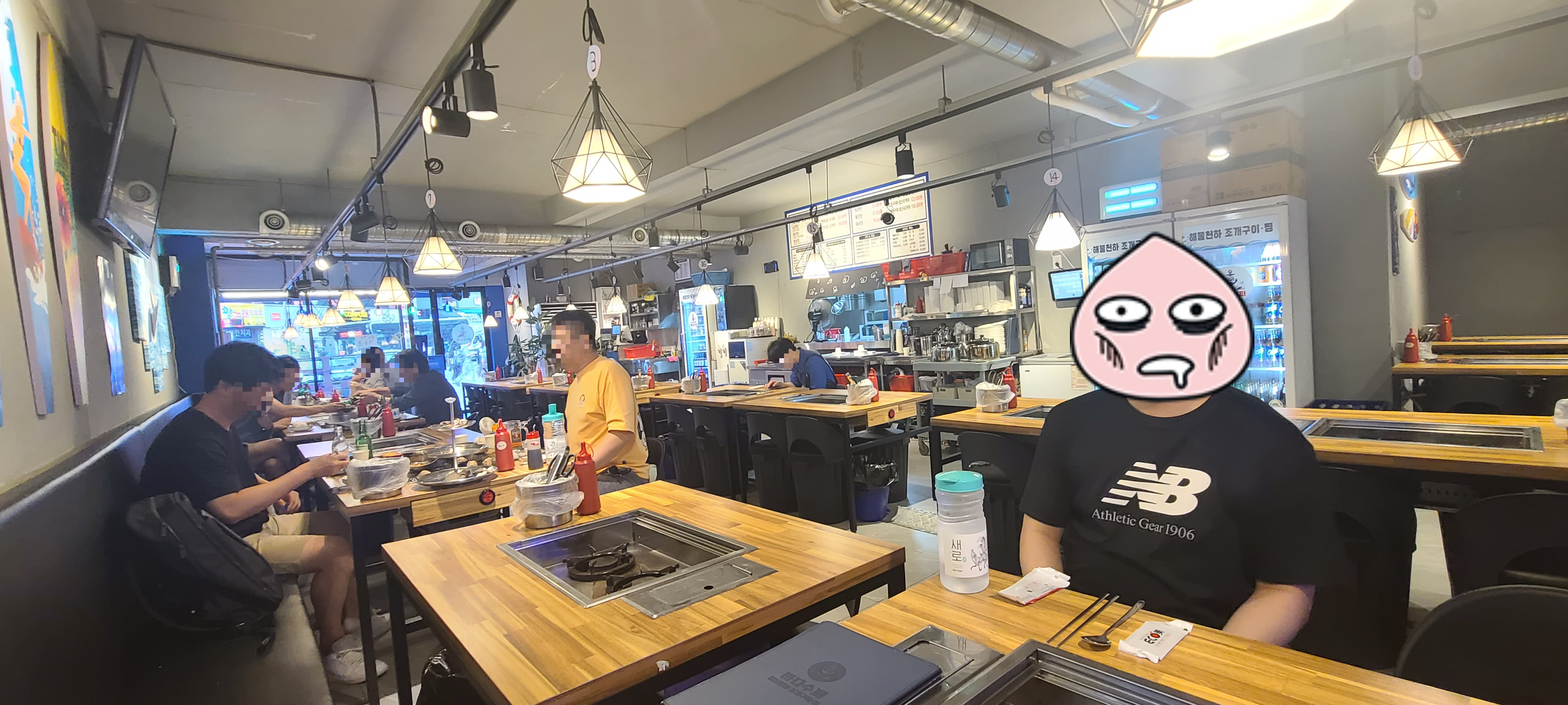 바다수퍼 해물천하 조개구이 성남맛집 단대오거리점 기력보충 시원한내부 바다인테리어