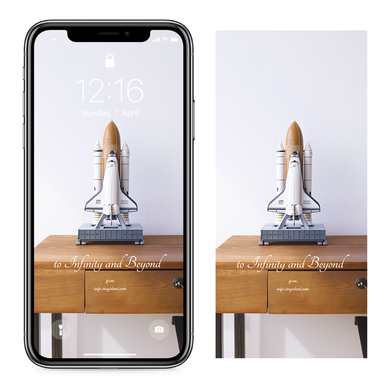 01 우주선모형 C - to Infinity and Beyond 아이폰우주배경화면