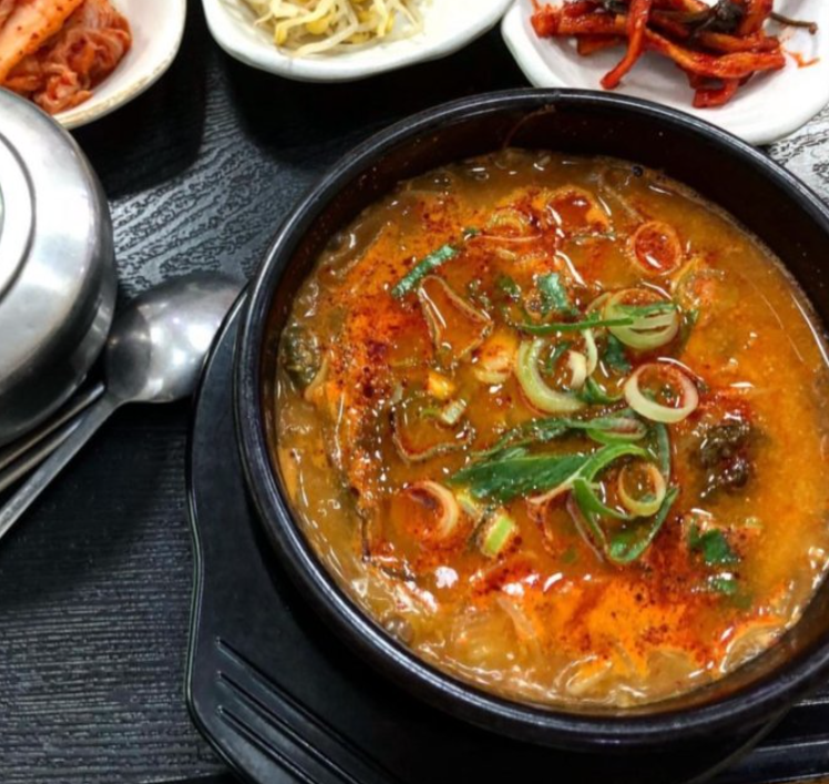 횡성휴게소 한우국밥